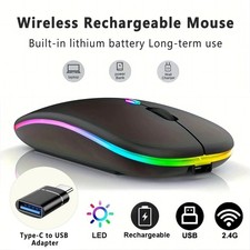 Wireless Bluetooth Mouse for MacBook Bluetooth 5.2/3.0 and 2.4GHz USB type C