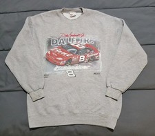 Chase Dale Earnhardt Junior Jr Sr Sweatshirt Mens L NASCAR Racing USA Budweiser