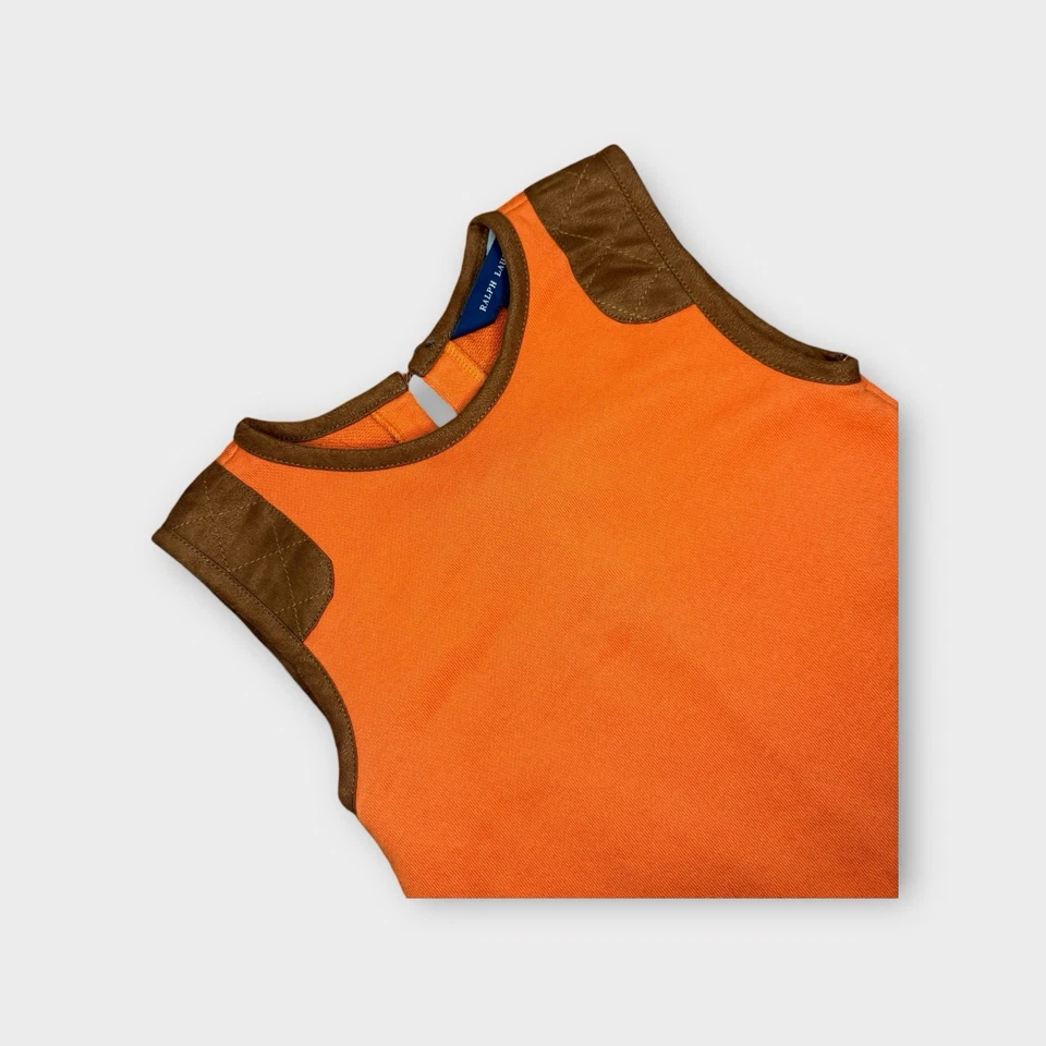 Vestido Ralph Lauren naranja con detalles Foto 2 de 4