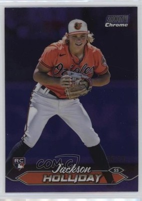 2024 Stadium Club Chrome Purple Refractor /75 Jackson Holliday Rookie RC 0hw6
