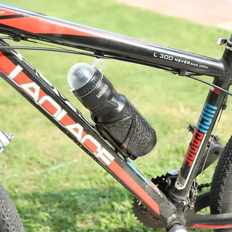 750ml Sports Mountain Bike Bicycle Cycling Water Drink Bottle with Holder Cage~