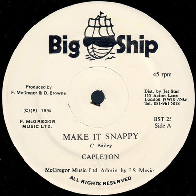 Capleton - Make It Snappy, 12'', (Vinyl)