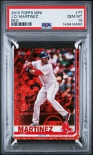 J.D. Martinez - 2019 Topps Mini Red  PSA 10  #4/5