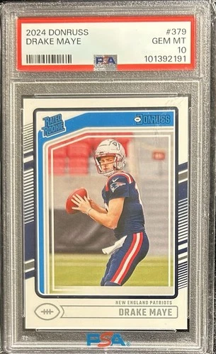 2024 Panini Donruss - Rated Rookie Drake Maye #379 (RC) PSA 10