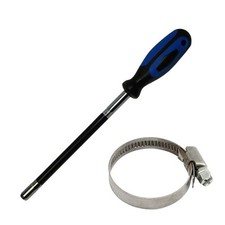 Flexibler Schraubendreher 6kant SW 8mm 280mm lang Schlauchschelle Schlauchklemme