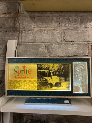 1960s Sprite Promotional Bubble Lamp, 12.5x7 