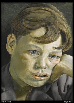 Lucian Freud Boys Head O 1 Vintage Kunstdruck Poster Wanddeko limitiert Luxus Tr