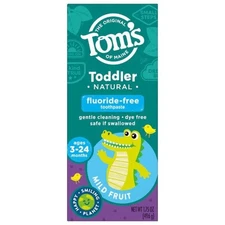 Tom's Of Maine Fluoride-Free Toddler Training Natural Toothpaste Mild Fruit