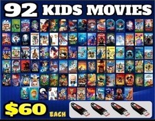 92 Kids Movies On U S B