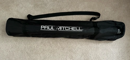 Paul Mitchell Cosmetology Tripod Stand W/ Storage Bag/Handle Mannequin Head Wig
