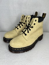 Dr Martens 939 Ben Suede Lace Up Boots Hazy Yellow Men SZ 7 Women 8 New No Box