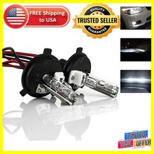 H4/9003 6000K HID Xenon Bulbs - Pair of 3000 Lumen Lights for Enhanced Safety