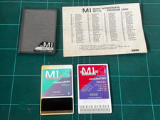 KORG M1 PCM PROGRAM CARDS MSC-1S MSC-01/MPC-01 w/ case, paper