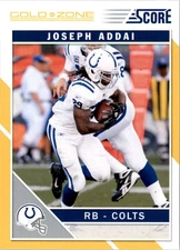2011 Score Gold Zone #127 Joseph Addai - FB