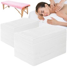 100 PCS Disposable Massage Table Sheets Non-Woven SPA Bed Cover Breathable
