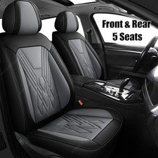 Leather 5-seat Cover Front Rear Protector For Honda Accord Civic Cr-v Hr-v