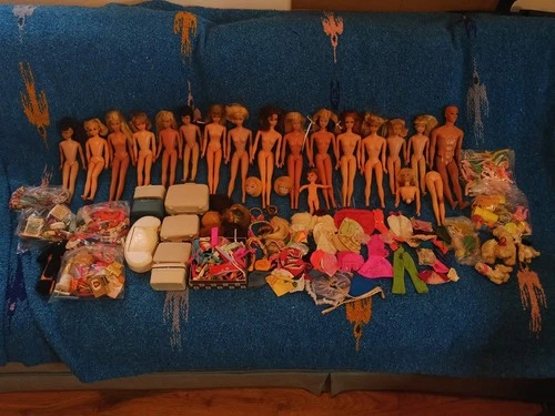 HUGE Vintage 1950s And 1960s Barbie Ken Midge Accessories Lot
