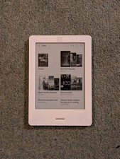 Kobo Touch N905 6" Touchscreen eReader / eBook Reader, White & Blue