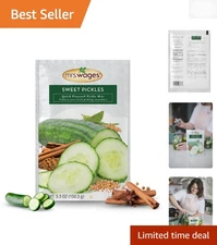 Kosher Certified Sweet Pickles Mix, 6 Pack of 5.3 oz for Hassle-Free Pickling