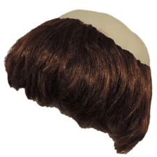 Religious Pious Brown & Bald Monk Costume Accessory Bowl Hair Cut Wig W/ Tonsure