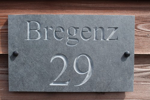 Naturschiefer tief graviert Haus Türschild Plakette 4 Größen jede Schriftart verfügbar  - Bild 14 von 17