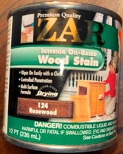 Zar Interior Stain 124 ROSEWOOD 1/2 Pint