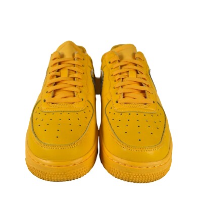 Off White x Nike Air Force 1 Low ICA University Gold Lemonade Size