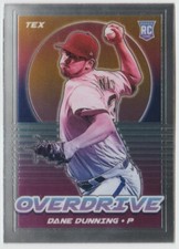 2021 Panini Chronicles Overdrive Baseball #16 Dane Dunning - Texas Rangers
