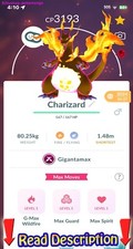 Pokémon Go! - Level 50 Gigantamax Charizard MAXED 3 Move Trade go Fast Shipping✅
