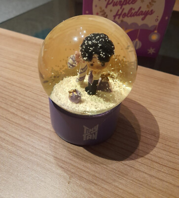BTS TinyTan Snow Ball Purple Holidays Jin