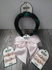 LIMITED ED. WICKED CONAIR, S. BAND SCUNCI HAIR CLIPS,  BOW BARETTE 4PK BUNDLE 