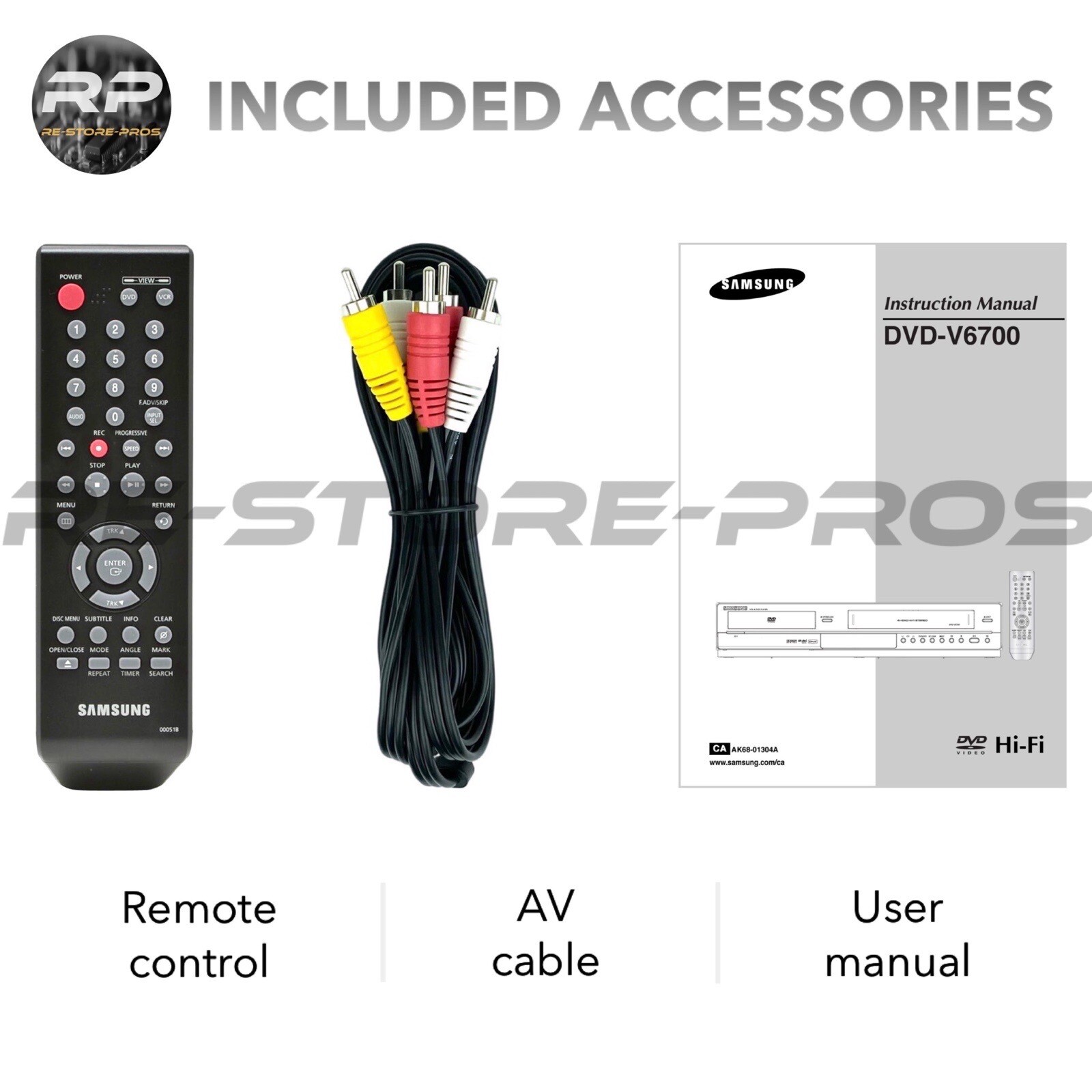 Samsung DVDV6700 DVD VCR Combo Player VHS HiFi Stereo eBay