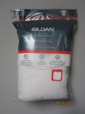 Gildan Men's Cotton White Crew Neck 3-Pack T-Shirts Size 3XL 54"-56"