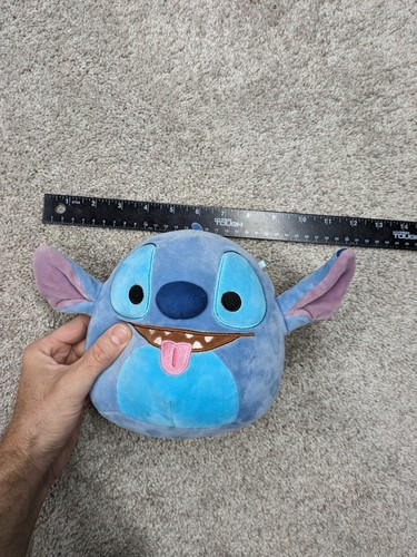 Peluche Squishmallow Kellytoy Disney 8" punto con toungue out blu peluche Squishy - Foto 5 di 8