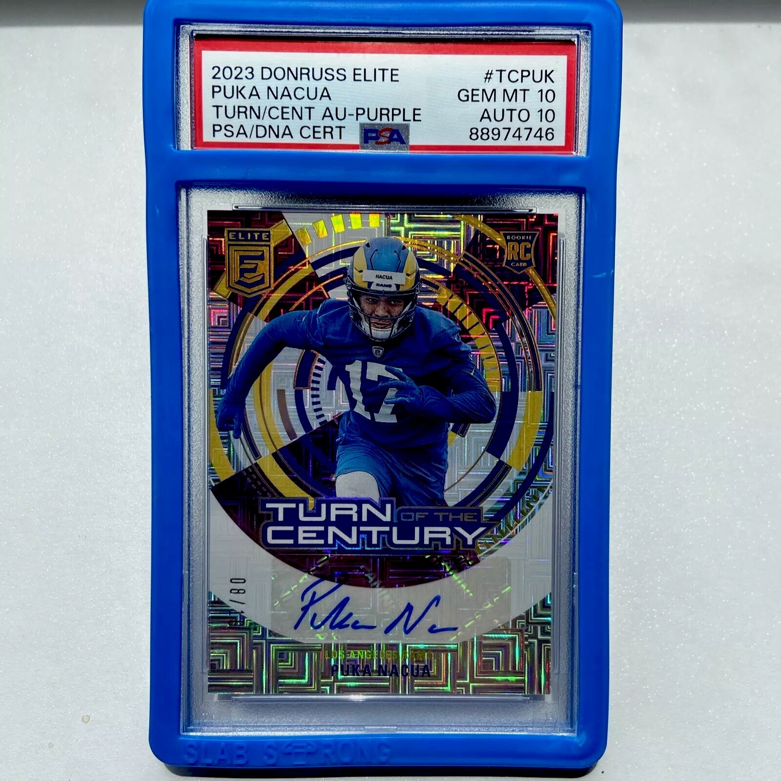 Puka Nacua Panini Donruss Elite Turn of the Century Autograph #TCPUK Base