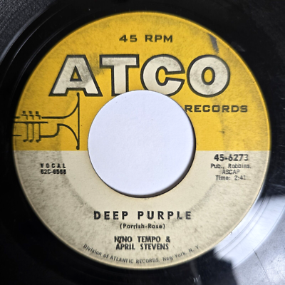 Nino Tempo & April Stevens Deep Purple / I've Been Carrying 45 rpm