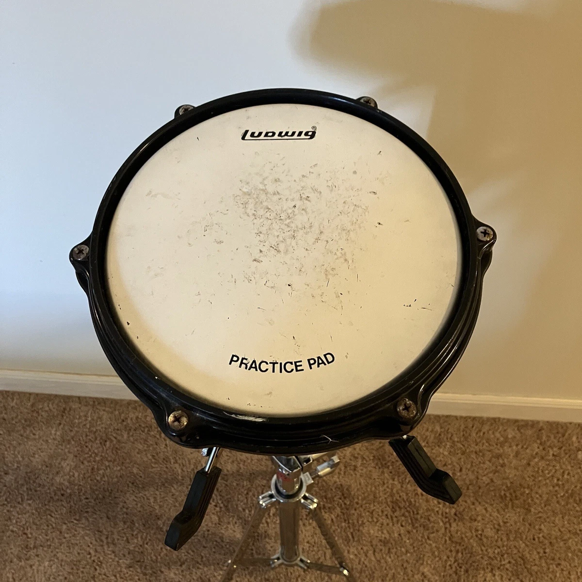 Ludwig 9 Tunable Practice Pad With Stand s very adjustable eBay