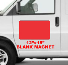 Blank RED Vehicle Magnetic 12"x18" Sign for Car Truck Van SUV