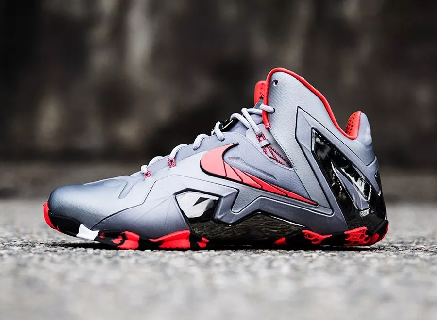 Beleefd onhandig Beweging Nike Lebron XI 11 size 14. Wolf Grey Red Chrome. 642846-001 | eBay