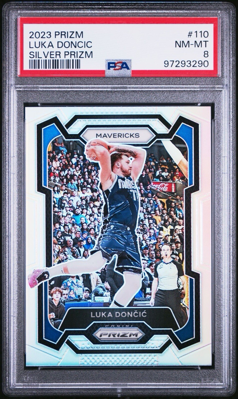 2023 Panini Prizm - Silver Prizm #110 Luka Doncic PSA 8