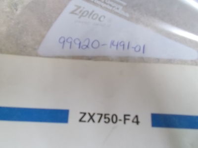 OEM Kawasaki Motorcycle Owners Manual (Pg131) 1989 ZX750-F4 Ninja