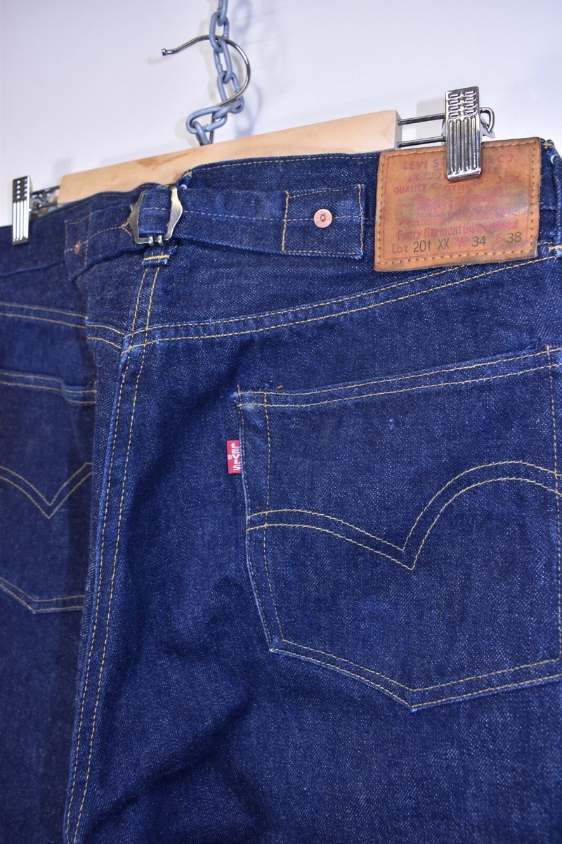 LEVIS 201xx SELVEDGE BIG CAPITAL E VINTAGE DENIM JEANS CINCH