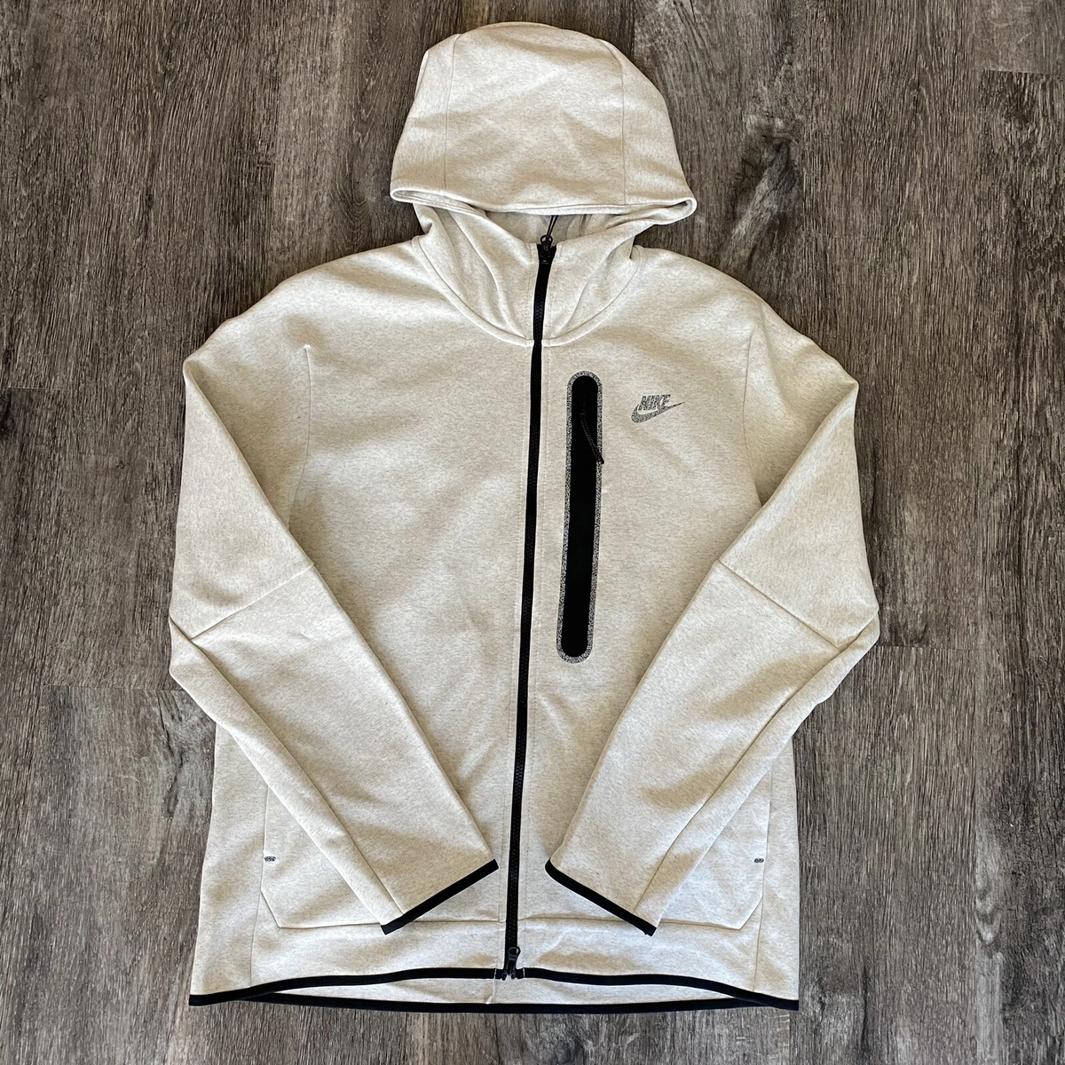 Nike oatmeal zip up sale