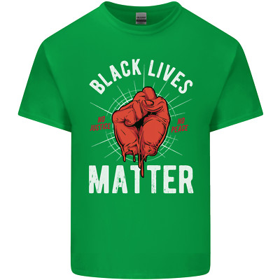 Black Lives Matter Herren Baumwolle T-Shirt Tee Oberteil