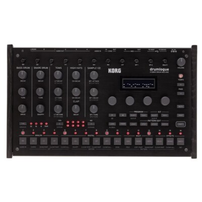 Korg drumlogue Hybrid Drum Machine Equipped with ''Nano'' Synth Plug-in