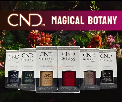 CND Shellac Magical Botany Collection Winter 2023 NIB 6 pcs