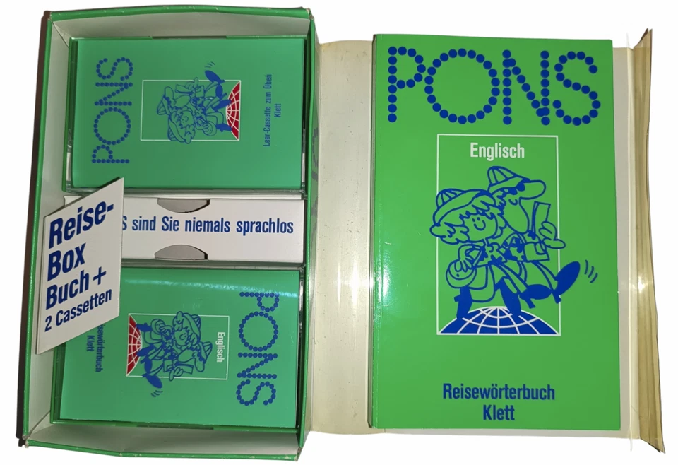 PONS Reise-Box Englisch. Buch + 2 Cassetten | Klett, 1990 - Bild 3 von 4