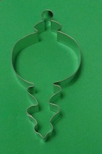 New Tin Christmas Fancy Ball Ornament Cookie Cutter