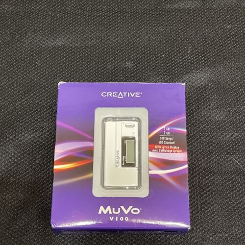 Creative MuVo V100 MP3 Player White  NEW￼ 1gb 500 Songs Music NEW OPEN BOX - Picture 1 of 4