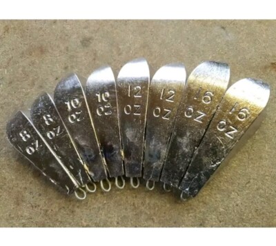 BOPEDO BOAT LEAD FISHING WEIGHTS x 16oz,2 X 10 oz x 12oz,2 x 8oz  UK - Main Image